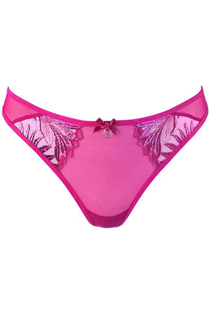 Brielle Brilliance Shimmer Embroidered Thong
