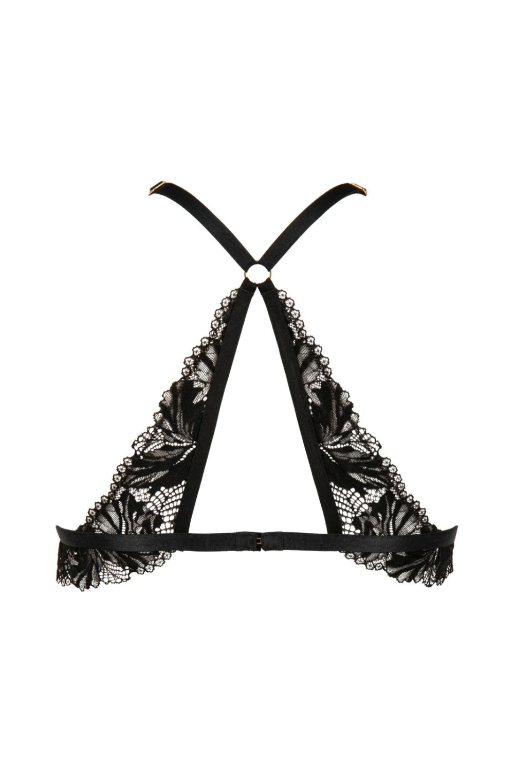 Caresse Féline Tropical Lace Animal Print Tulle Triangle Bra