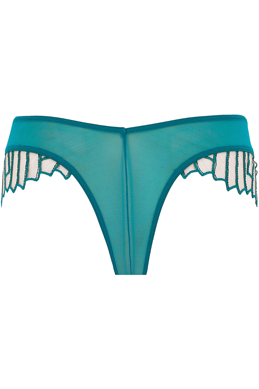 Cosmic Dream Embroidered Tulle Shorty Panty - Lagoon