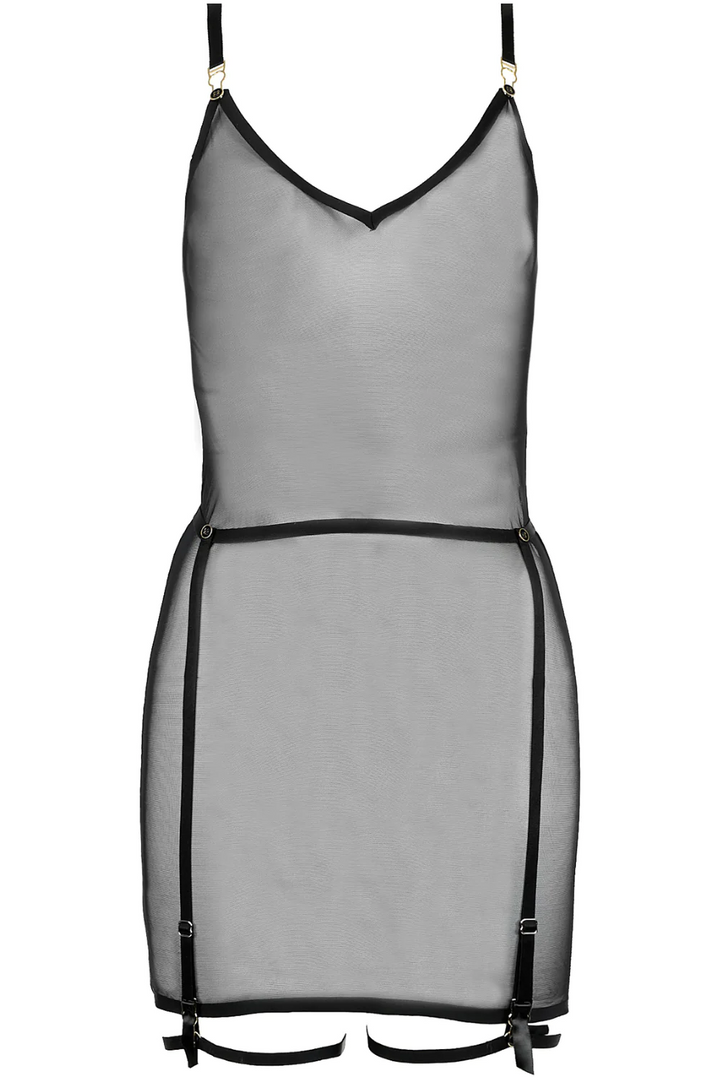 Insoutenable Légèreté Transparent Tulle Dress with Harness