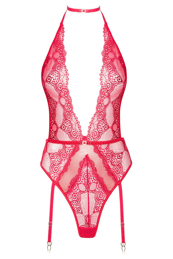 Adelaide Lace Thong Cherry Teddy